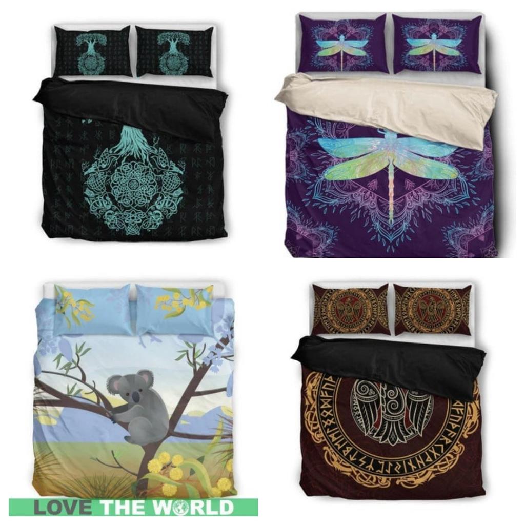 Bedding Cover Suit Hawaii Turtle Polynesian Bedding Set-Circle Style Pillowcase