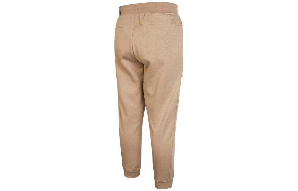 adidas Knitted Sweatpants Men's Khaki Moderate Cuffed Pants HN9026
