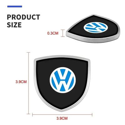3D Metal Car Body Fender Emblem Shield Stickers Decor Auto Accessories For Golf GTI MK1 MK2 MK3 MK4 MK5 MK6 MK7 MK8