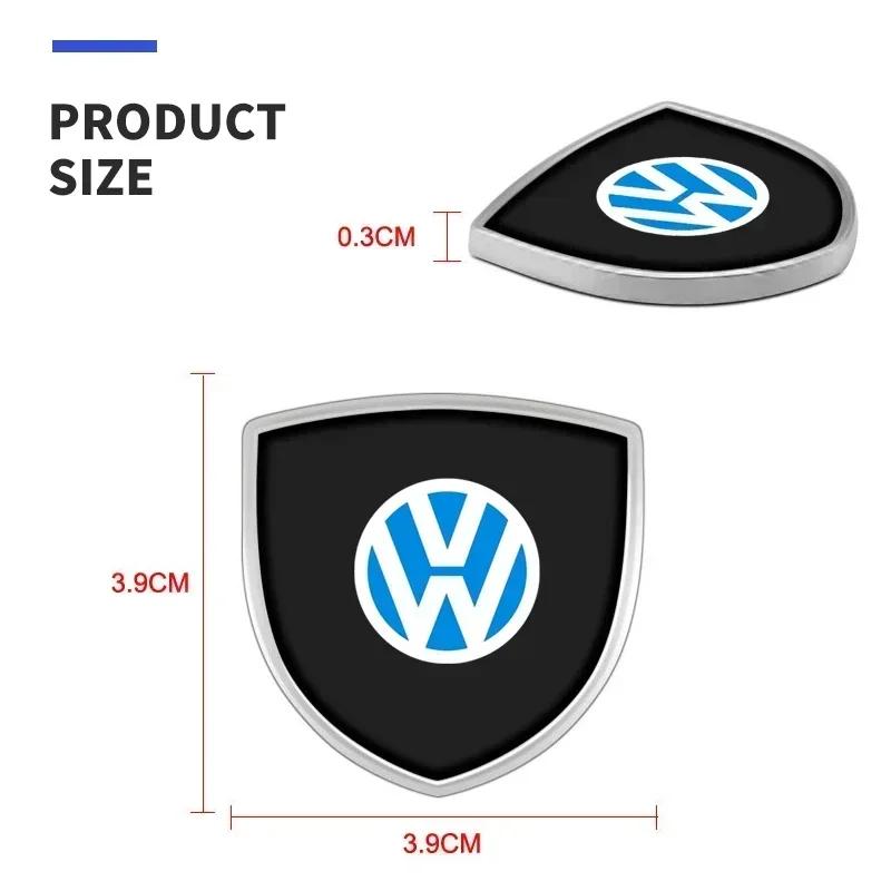 1PCS 3D Metal Car Emblem Rear Trunk Side Window Body Sticker For Volkswagen VW Golf 4 7 MK3 4 7 Touran Polo Passat Accessories