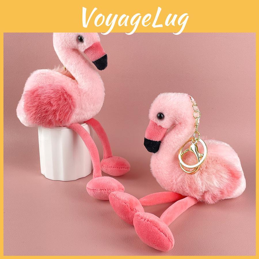 Pink Plush Firebird Toy Soft Filled Doll Keychain Backpack Pendant Decoration