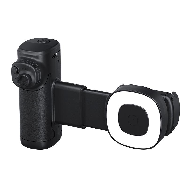 Bluetooth Single-Axis Phone Stabilizer with Selfie Light & Focus Adjustment for Outdoor Photography/Live Streaming