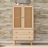 Esszimmer Wohnzimmer Sideboard Kommode Standregal Stauraum TV-Tisch mit Türen und Schubladen Großer Stauraum Breite 60 cm