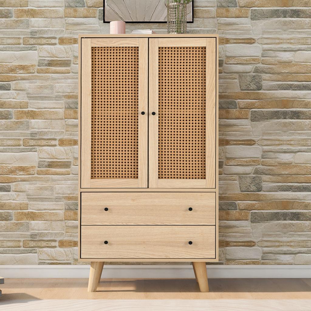 Esszimmer Wohnzimmer Sideboard Kommode Standregal Stauraum TV-Tisch mit Türen und Schubladen Großer Stauraum Breite 60 cm