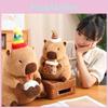 Adorable Capybara Plush Toy With Cartoon Flower Design For Cozy Home Decor