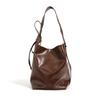 Bucket Bag for Women's Leather Soft Leather Large Capacity Casual Simple High-quality Texture Commuter One-shoulder Crossbody Bag