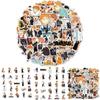 Anime Haikyuu!! 52-piece Sticker Set With Waterproof Multi-color Decals For Laptops And Bikes