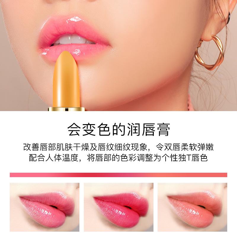 Blue Maggie Color Changing Lipstick Carotene Blue Rose Temperature Changing Lipstick Moisturizing and Colorfast Lipstick