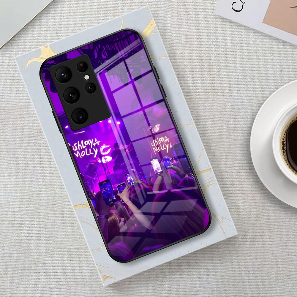 Band Poshlaya Molly Phone Case For Samsung S26 S25 Edge Ultra 23 22 21 20 Ultra Plus S24 Fe Glass Cover