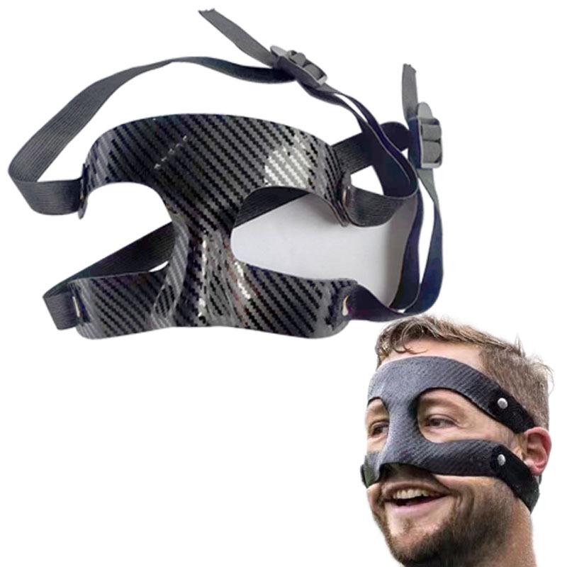 New Unisex Halloween Sports Face Masks: Half-Face Shields for Football, Basketball, Party, and Performance Protection.