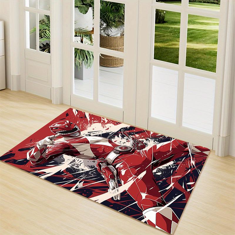 1Pc Power Rangers Teamup Carpet Rug Customizable Soft Washable Antislip Home Living Room Sofa Mats Personalized Rug 0917261