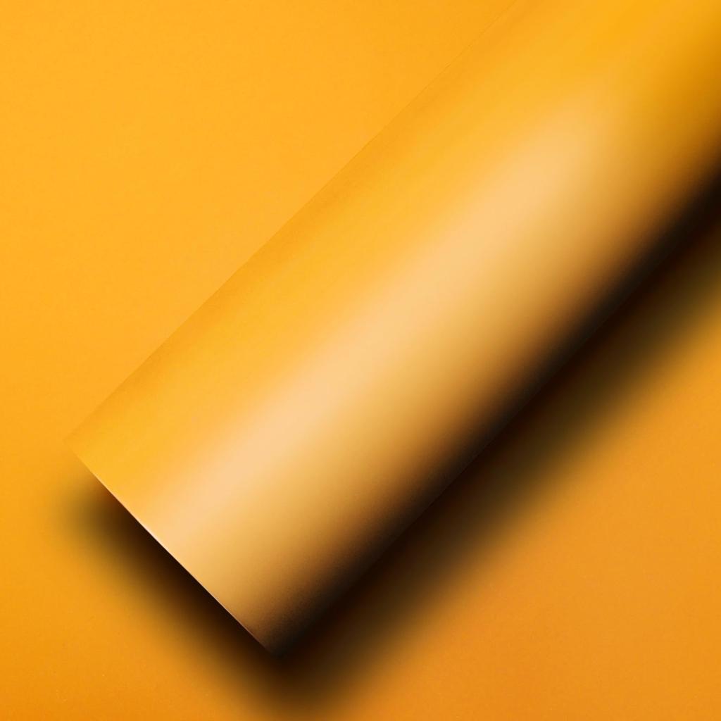 IlMondoMall Plain Wrapping Sheet with Air Grooves X 30 Matte (500 Cm, Yellow)