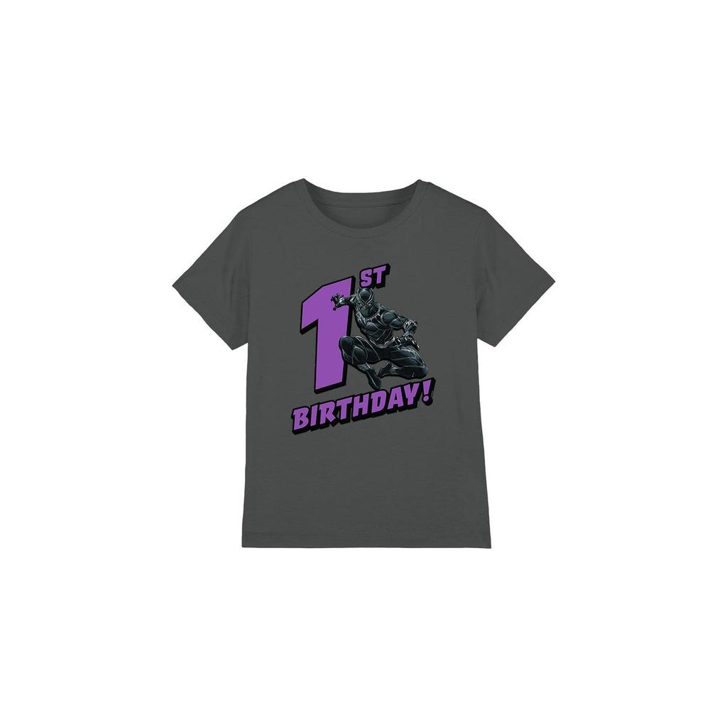 Black Panther Childrens/Kids 1st Birthday T-Shirt