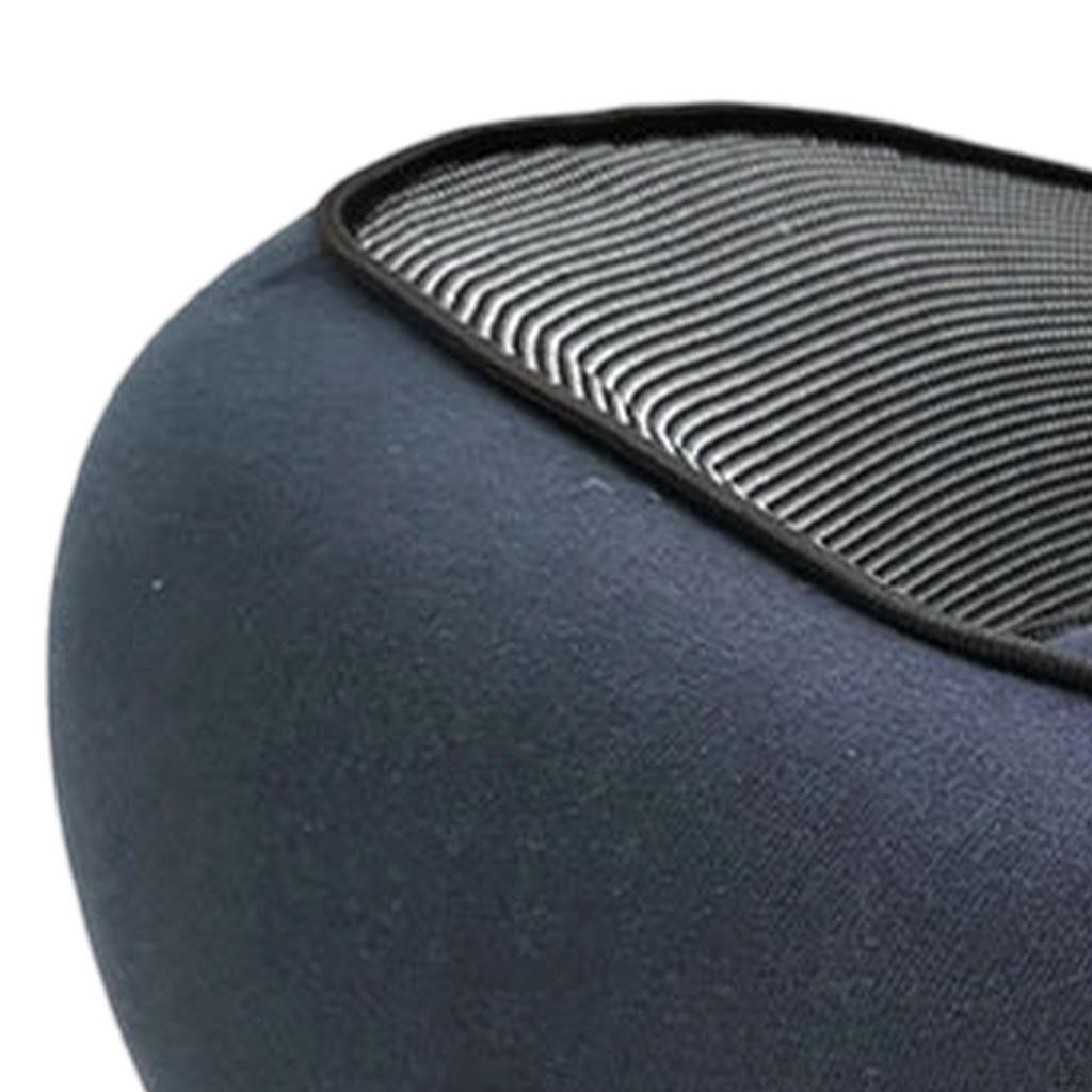 Airplane Travel Pillow Portable Adjustable Neck for Home Office Train Light Grey