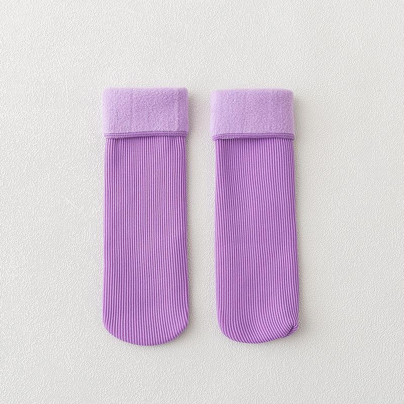 Copii Fete Iarna Calzi Sosete cu tub mijlociu Sosete termice Groase Sosete pentru podea de casa LXY