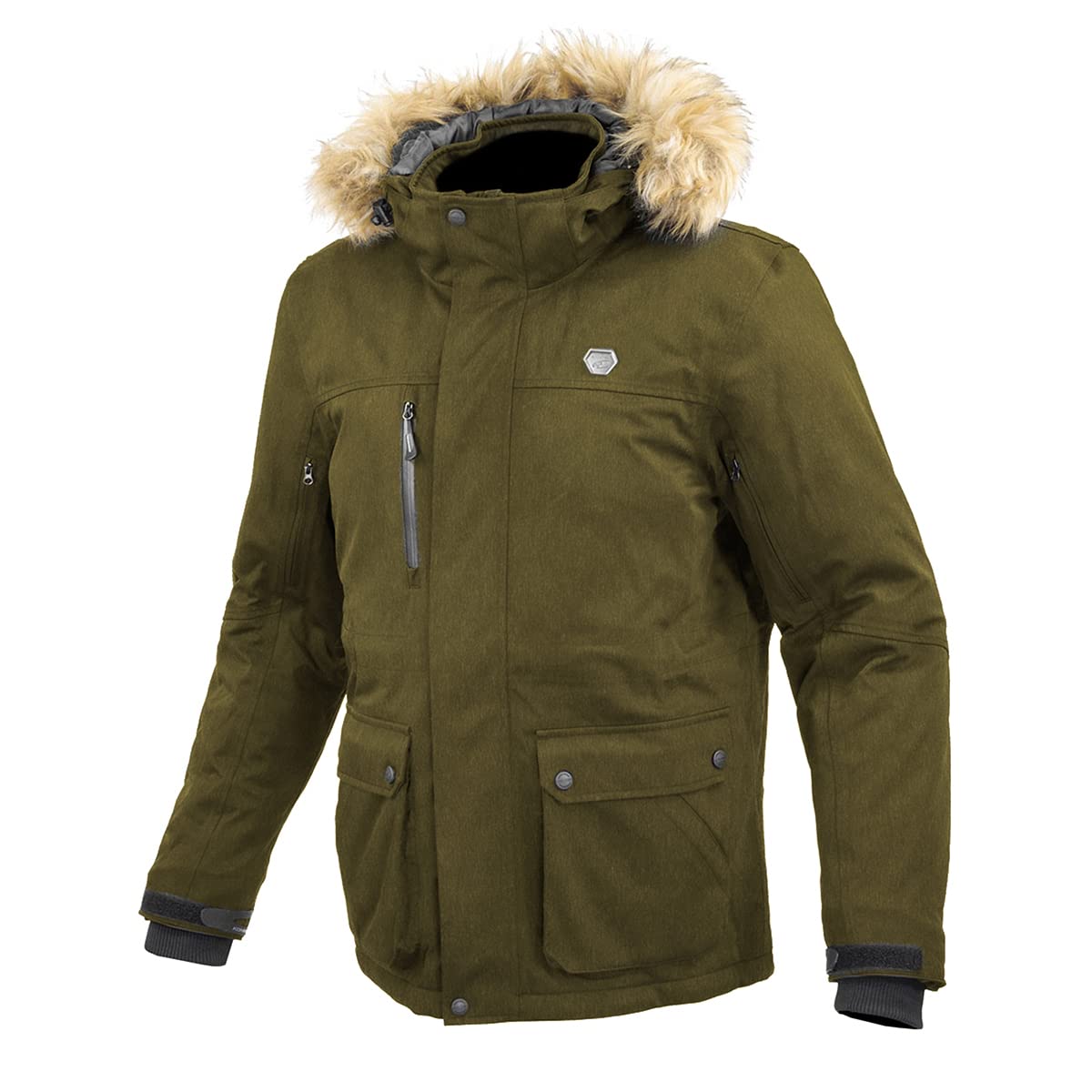 

Motorcycle Jacket Protective Waterproof Winter Coat Army Green XL [KOMINE] JK-615 07-615 Men s