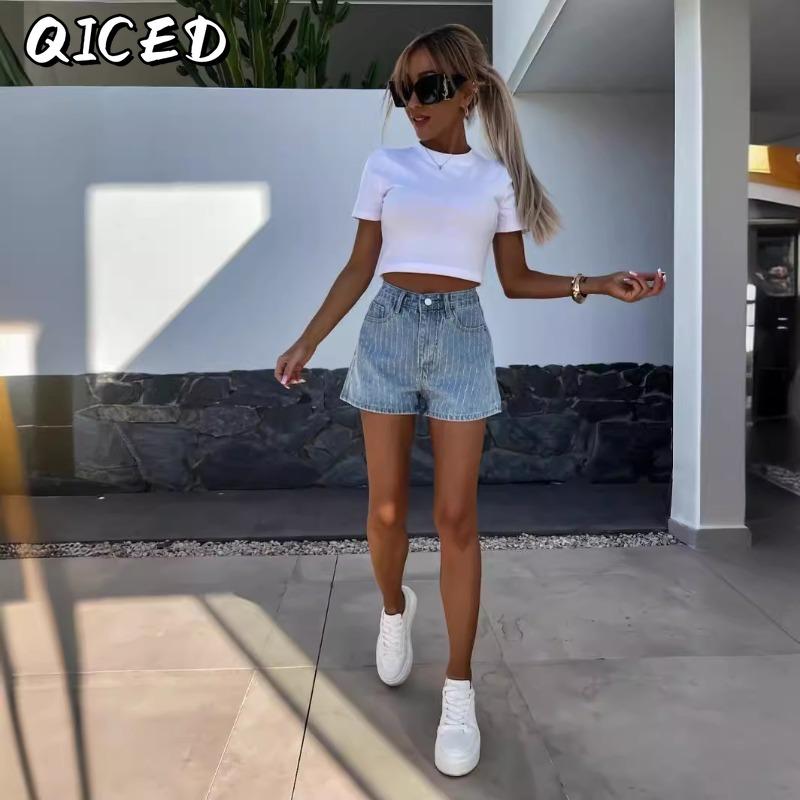 QICED Kadın Modası Günlük Pantolonlar ve Kapriler