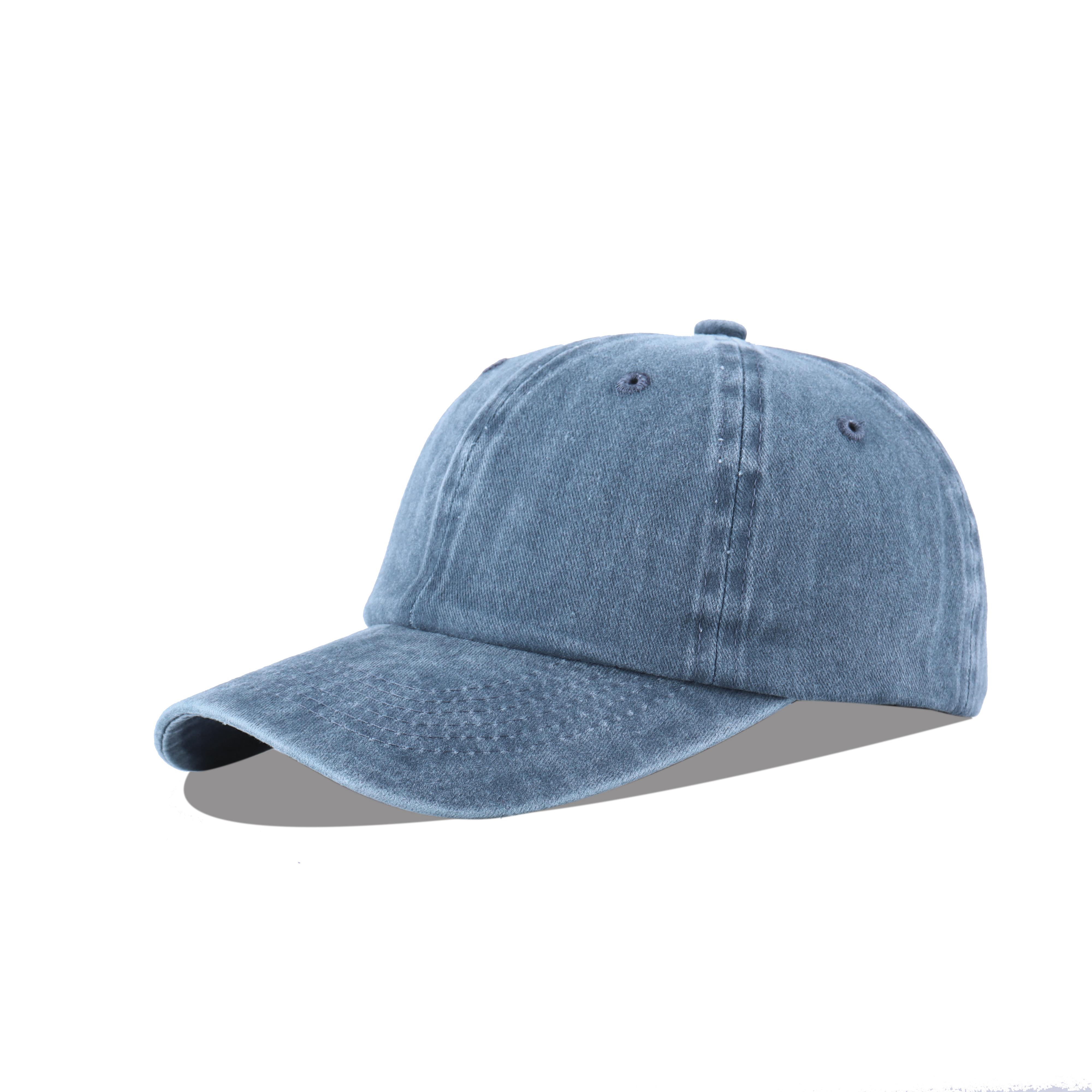 

LANGZHEN Unisex Baseball Cap 100% Cotton Fits Men Women Washed Denim Adjustable Dad Hat L джинсовый