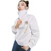 Li Ning Pattern Printed Loose Pullover Sweatshirt Women Sweatshirt Off-White AWDT698-5