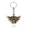 The Legend of Zeldas Pendant Keyring for Men Women Vintage Triforce Triangle Amulet Key Chain Cosplay Party Jewelry Gifts