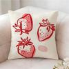 Strawberries Cute Food Pillow Case Pillowcase Doublesided Printed Sofa Cushion Bedroom Headboard Pillow