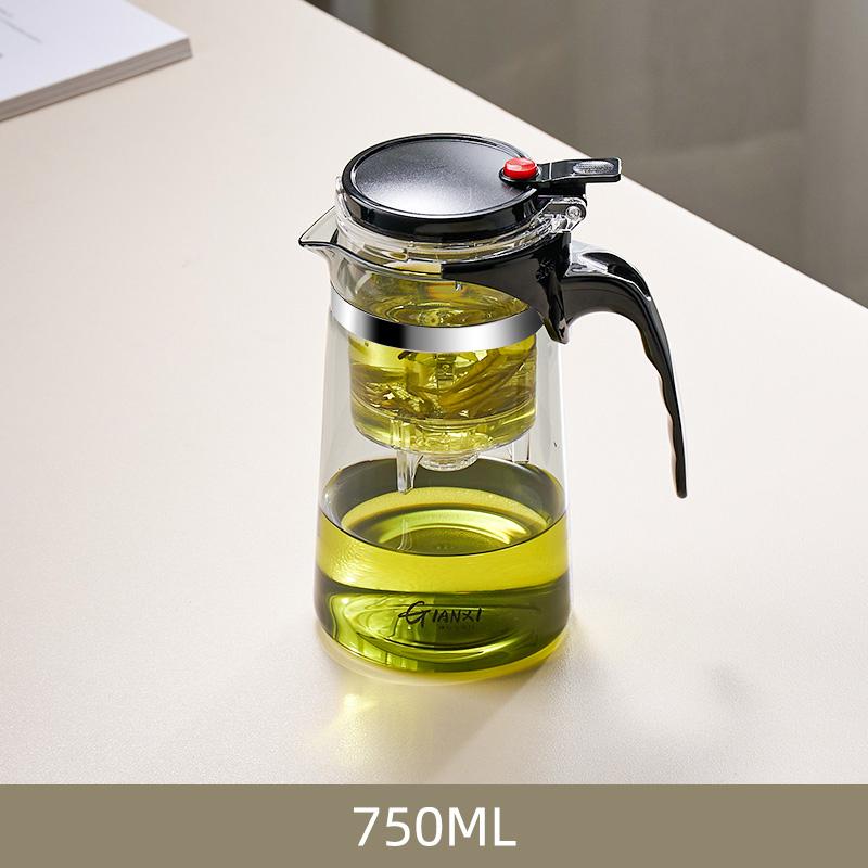 Tea Pots Heat Resistant Glass Tea Pot Tea Infuser Chinese Tea Set Kettle Coffee Glass Maker Convenient Office Tea Sets