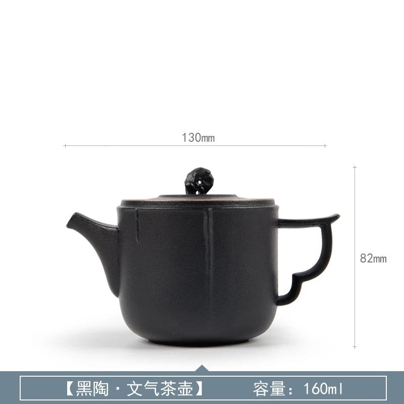 

Vintage Pottery Teapot Chinese Kettle Stoneware Household Teapot Decoration Beauty Art Ceramic Teapot Kitchen Supplies