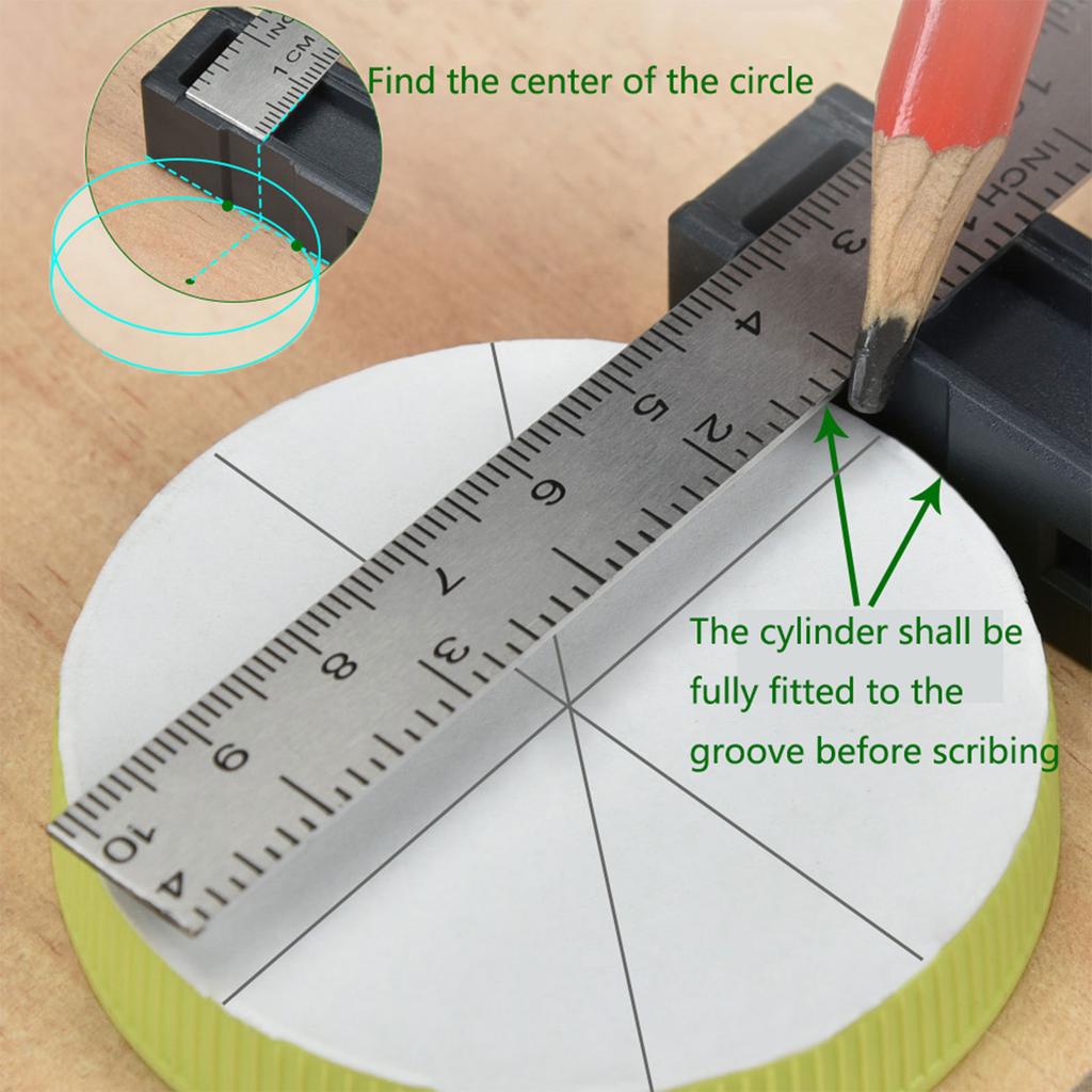 Triangle Ruler Thickening Angle Protractor Aluminum Alloy Carpenter Measurement Square Ruler Woodworking Triangle Ruler