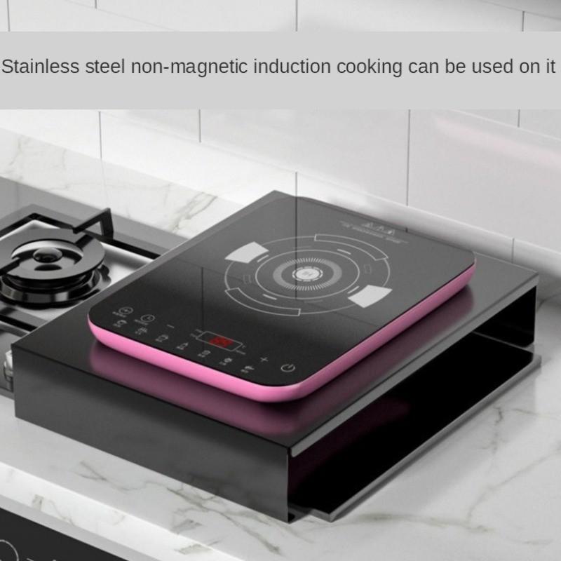 304 Black Gas Stove Cover Base Plate Cookers Utensils Kitchen Accessories Stainless Steel Induction Cooker Rack Bracket