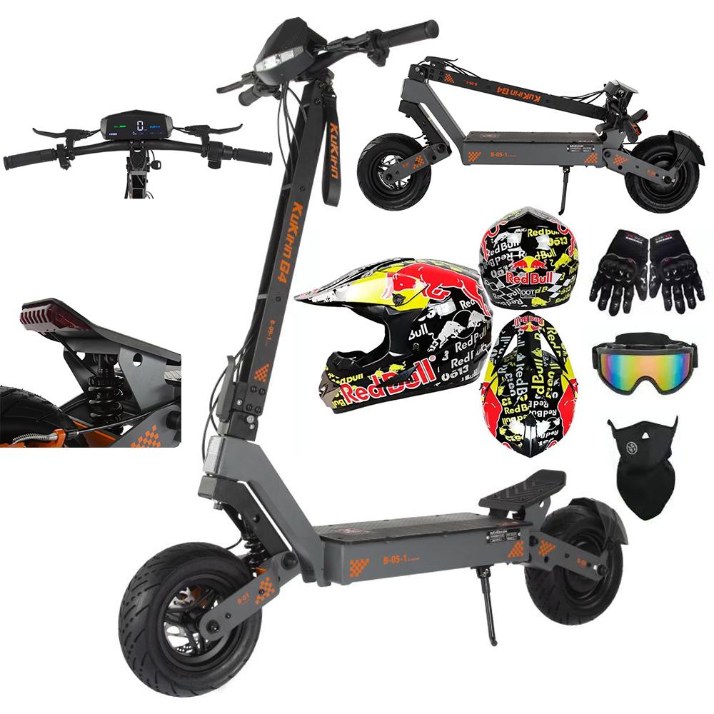Foldable Electric Scooter Kukirin G4, 2000W Motor, 60V 20Ah Battery, Top Speed 70km/h, Cruising Range 75KM, 11-inch Tires+4 Gifts