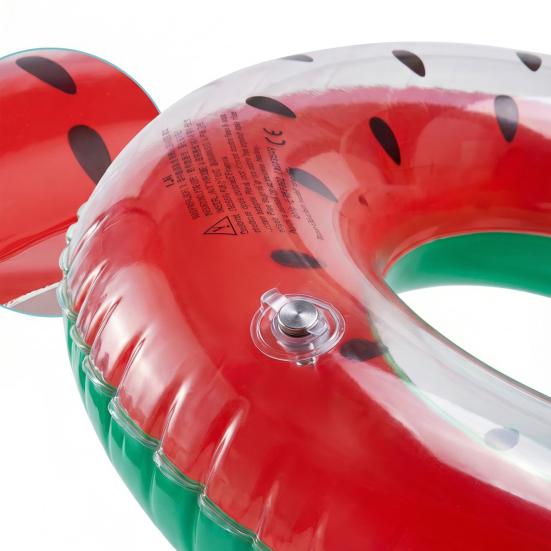 Summer Fruit Print Swim Ring Kids Adults Inflatable Leakproof Thickened PVC Swimming Ring Outdoor Pool Beach Party Float Tube