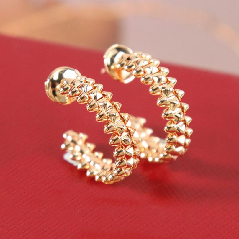 New Vintage Hot Brand Earrings Bullet Eardrop Luxury Jewelry for Women Fashion Designer Pure 925 Sterling Silver Lady Ear Stud
