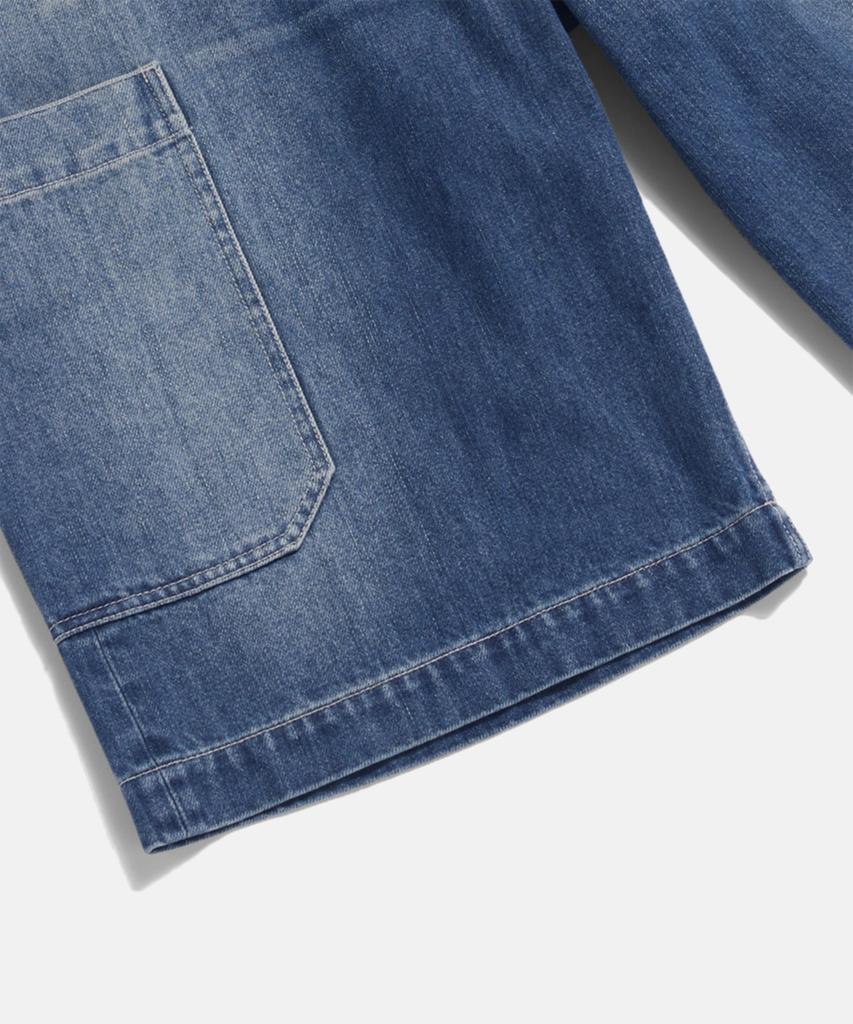 FIDO DIDO Cat Brush Washed Bermuda Pants Mid Washed