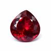 Natural Red Ruby Loose Gemstone 15 Ct Unique Pear Shape Burmese for Jewelry Making and Crafts
