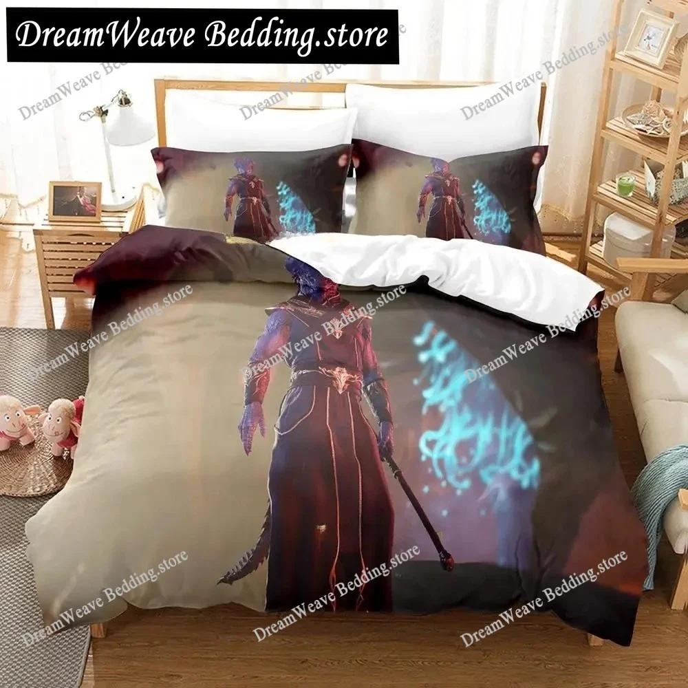 Baldur's Gate 3 Bedding Set Single Twin Full Queen King Size Bed Set Adult Kid Bedroom Duvet Cover Sets 3D Print Game Bed Sheet