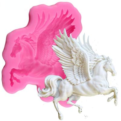 Formy silikonowe 3D Pegasus Horse Cukierki Czekoladowe Kremówki Formy Sugarcraft Ciasto Dekorowanie Narzędzia Formy