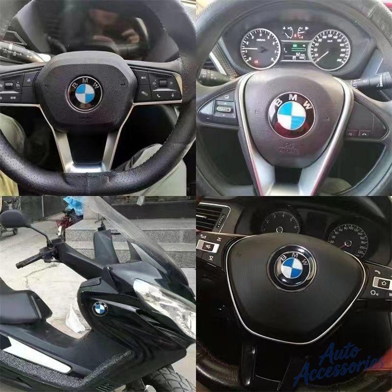 2Pcs 25mm 40mm 55mm 60mm Car Wheel Hub Cap Center Sticker DIY Emblem Badge Decorate Decal For BMW M Power I3 F15 F16 G20 E34 E36