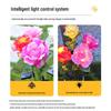 Empfick LED Solar Garden Rose Flower Stake Light