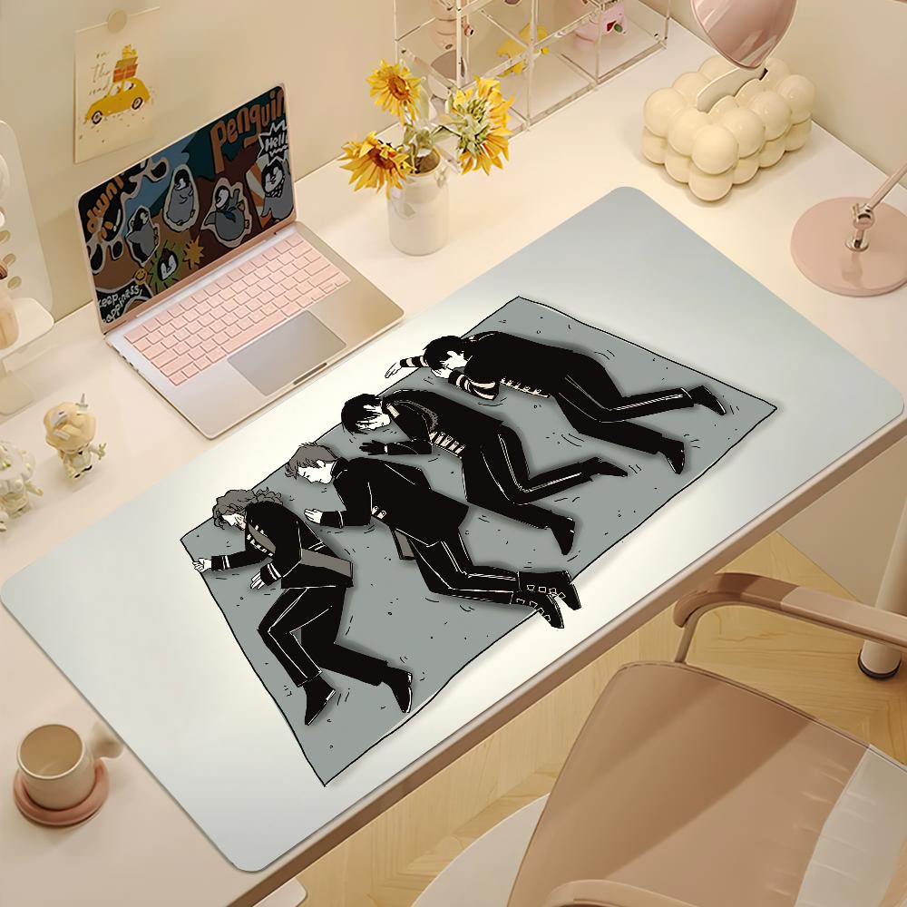 My CChemical Romance Band Mouse Pad Desk Mat Large Nonslip Antifray Keyboard Ergonomic Office Rubber PC Home Custom