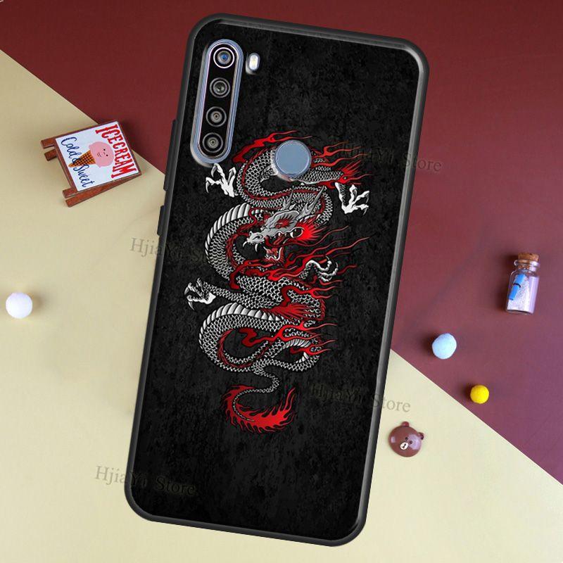 Asian Chinese Dragon Case For Redmi Note 11 Pro Cover For Redmi Note 10 8 9 Pro 9S 10S 9A 9C 9T Redmi 10 Coque