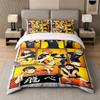3Pcs Bed Set,Haikyuu 1 Duvet Cover and 2 Pillowcases, Printed Bedding Decor For Guest Room