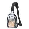 1pcs PVC Material Transparent Crossbody Bag Same Style for Men and Women Sports Chest Bag Commuter Casual Shoulder Bag