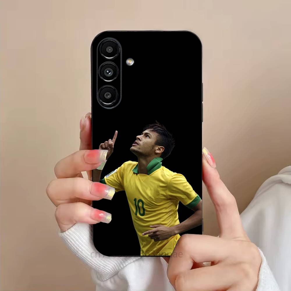 Für N-Neymar Fußball 10 Handyhülle Für Samsung S25,24,23,22,21,S20,Ultra,Plus,FE Schwarze Weiche Hülle