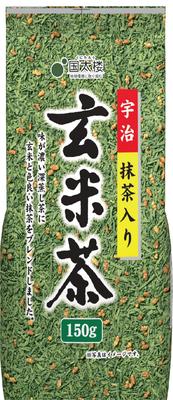 Kunitaro Uji Genmaicha Rice 150g X 3 Matcha-infused (Brown Tea)