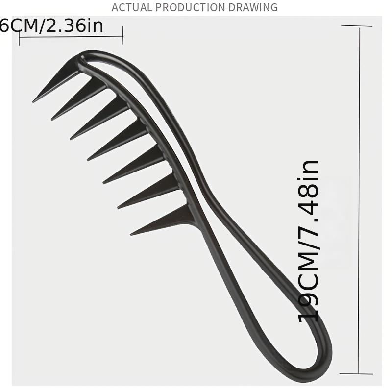 Large Wide Tooth Comb Curling Brush Hairstyle Accessories Hair Styling Tools for Long Curly Wet Wavy Thick Thin Women Men Styling Barber Salon