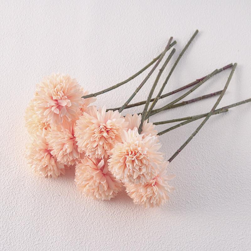 Chrysanthemum Ball Silk Artificial Flower For Wedding Party Home Decor Photography Prop