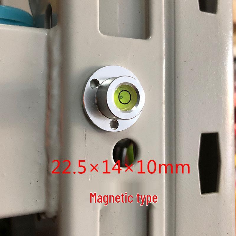 HACCURY Round Metal Spirit Level with Base Mounting Holes