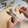 3D Printed PLA Art Praying Angel Figurine, White Statue, DIY Paintable Holy Figurine Cherub Sculpture, Christmas Tabletop Home Office Decor, Religious