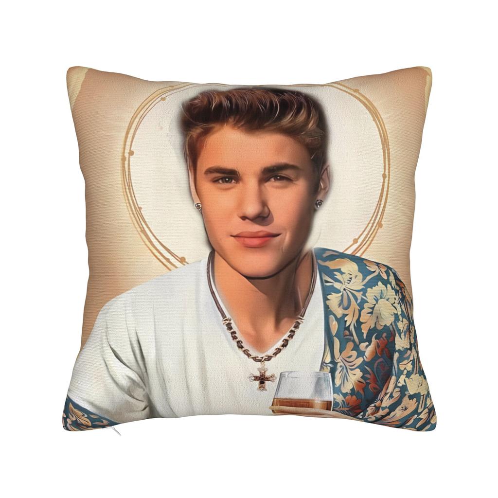 Bieber Tour Pillow Case Custom Pillow Cover For Living Room Sofa Vintage Pillowcases