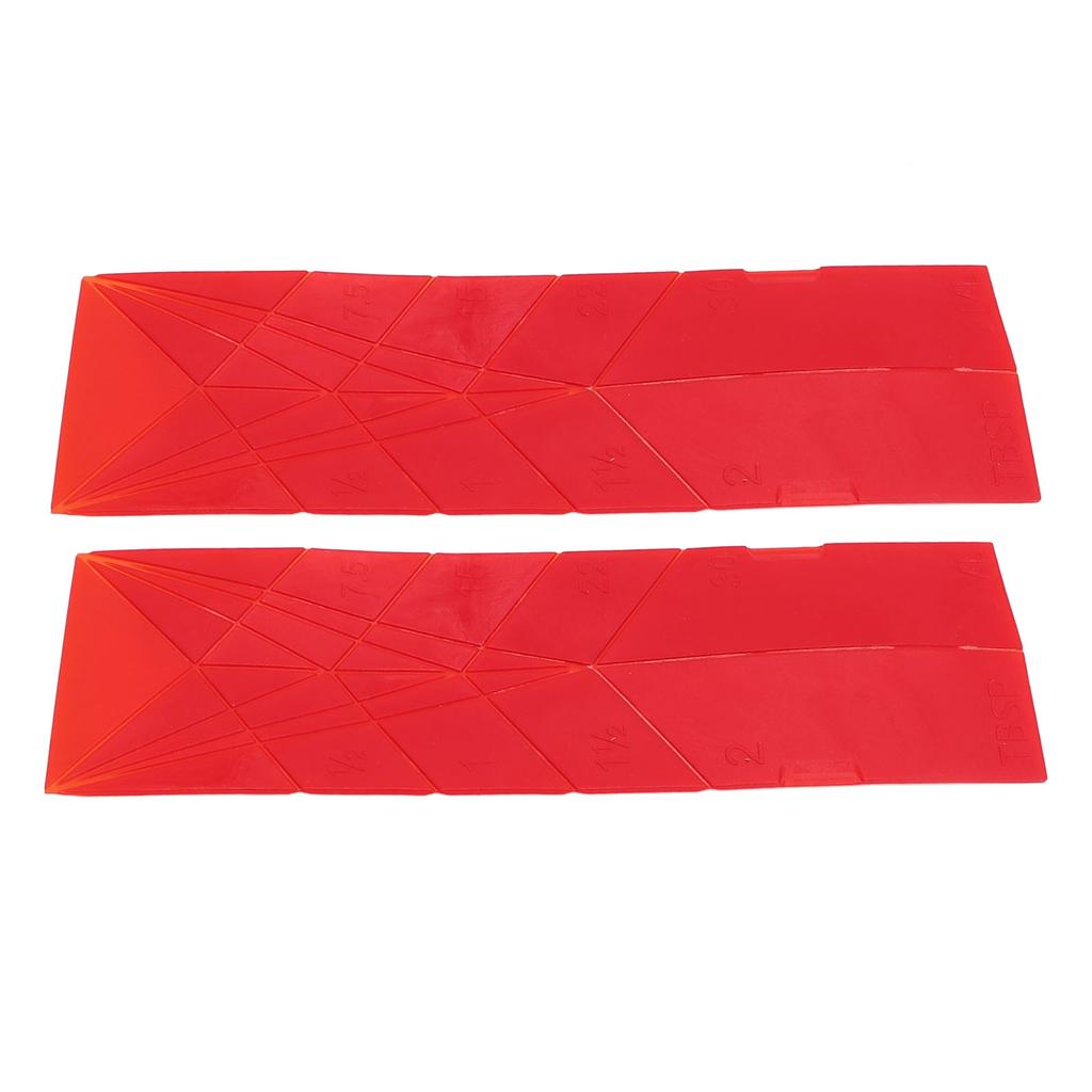 2PCS Flat Measuring Spoons 3 In 1 Polygon Folds Spoon Tool Multifunctional Folding Kitchen Gadget